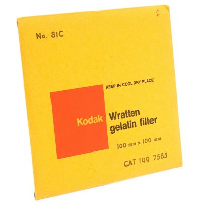 Kodak No. 81C Wratten Gelatin Filter 100mm x 100mm
