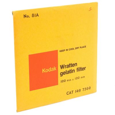 Kodak No. 81A Wratten Gelatin Filter 100mm x 100mm