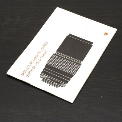 Minolta MC Rokkor Lenses Depth-Of-Field Chart