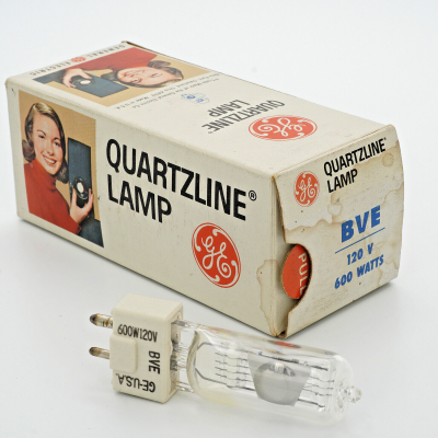 GE BVE 120V 600 Watts Bulb Quartzline Lamp