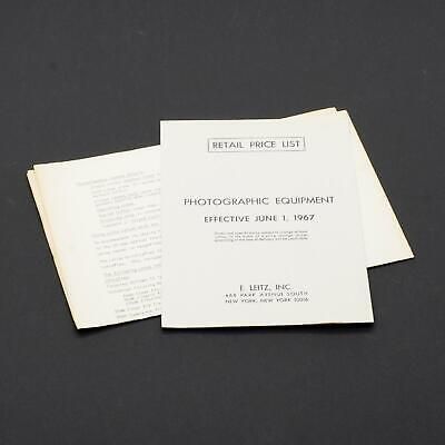Leicaflex Fact Sheet and Retail Price List Documents