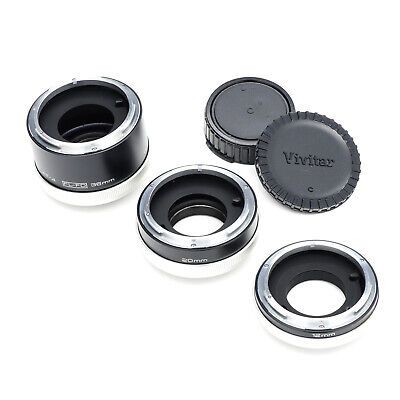 Vivitar Canon FL/FD Automatic Extension Tube Set 36mm, 20mm, 12mm (Manual Focus)