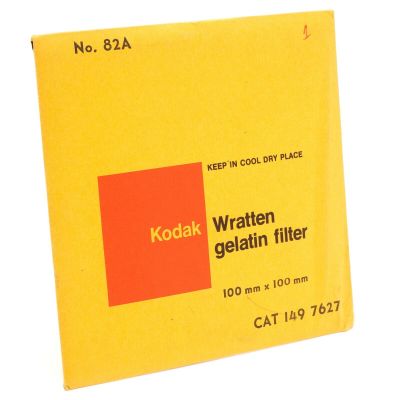 Kodak No. 82A Wratten Gelatin Filter 100mm x 100mm