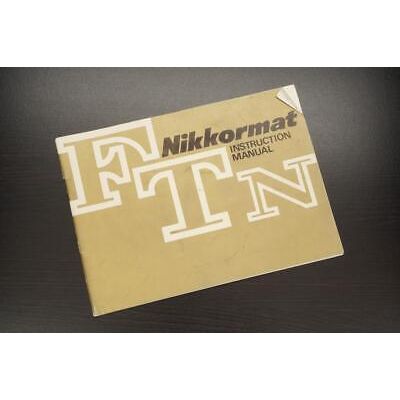 Nikon Nikkormat FTn Instruction Manual