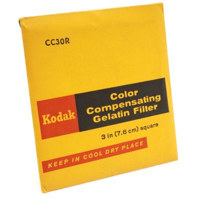 Kodak CC30R Color Compensating Gelatin Filter 3 inch (7.6 cm)