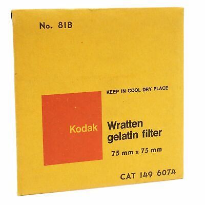 Kodak No. 81B Wratten Gelatin Filter 75mm x 75mm