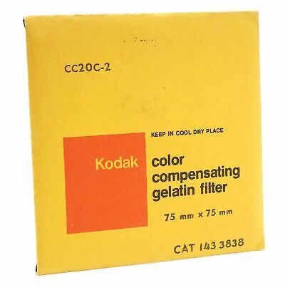 Kodak CC20C-2 Color Compensating Gelatin Filter 75mm x 75mm