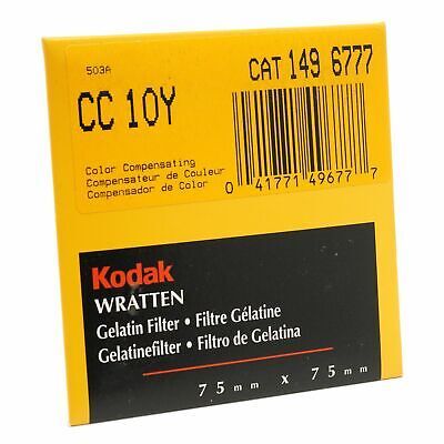 Kodak CC 10Y Color Compensating Wratten Gelatin Filter 75mm x 75mm