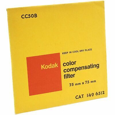 Kodak CC50B Color Compensating  Filter 75mm x 75mm