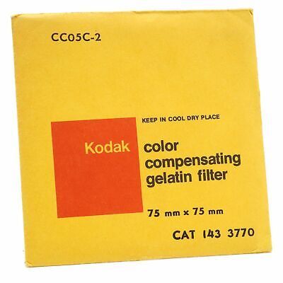 Kodak CC05C-2 Color Compensating Gelatin Filter 75mm x 75mm