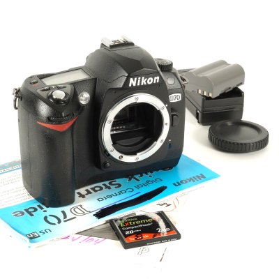 Nikon D70 6.1MP Digital SLR Camera - Shutter Count: ≤ 14,500