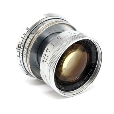 Thorium Yellow Leica Summicron 5cm f/2 Collapsible M-Mount Lens RARE