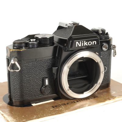 Nikon FE 35mm SLR Film Camera Body Black