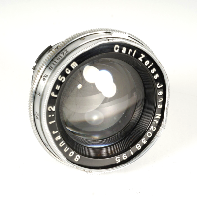 Carl Zeiss Jena 5cm f/2 Sonnar Lens for Contax Rangefinder Collapsible