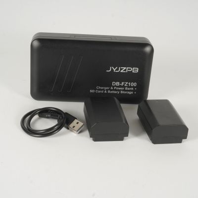 JYJZPB DB-FZ100 Battery Charger & Power Bank w/ 2 Batteries