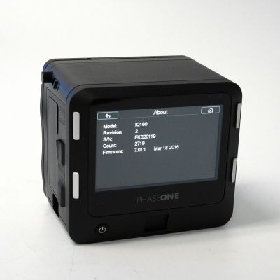Phase One IQ160 60MP Digital Back Mamiya Mount IQ-160: SC ≤ 2,800